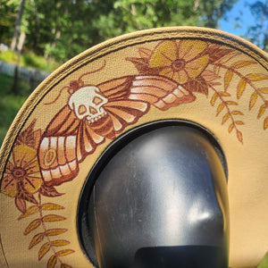 Death Head Hawk Moth Tan Sun Hat