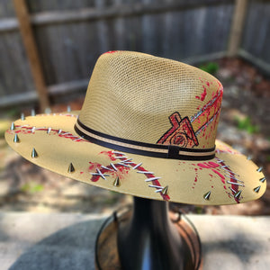 Texas Chainsaw Massacre Inspired Leatherface Spiked Sun Hat