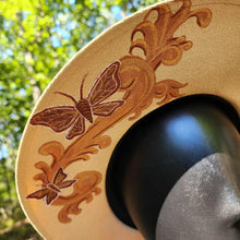 Golden Death's-head Hawkmoth Tan Canvas Sun Hat Medium