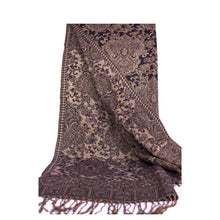 Black & Gold Shimmer Baroque Pashmina Scarf