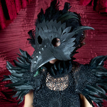 Raven Plague Doctor Mask – Gothic Black Halloween Costume Mask