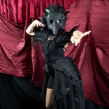 Raven Plague Doctor Mask – Gothic Black Halloween Costume Mask