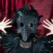 Raven Plague Doctor Mask – Gothic Black Halloween Costume Mask