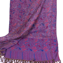 Purple Blue Pink Paisley Pashmina Scarf