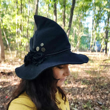 Knit Witch Hat – Soft & Comfortable Pointed Hat with Shapeable Wire Brim | Adult Sizes, Multiple Colors