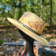 Golden Death's-head Hawkmoth Tan Canvas Sun Hat Medium