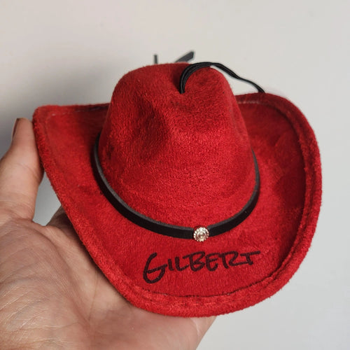 Personalized Mini Cowboy Hat for Plush Toy, Doll, Pet, or Ornament