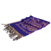 Indigo Paisley Block Pashmina Scarf