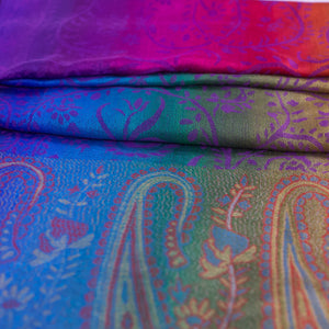 Rainbow Paisley Pashmina Scarf