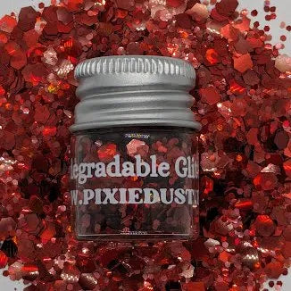 Red Chunky Biodegrable Glitter