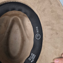 Raven Dark Celestial Taupe Suede Sun Hat