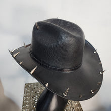 Goth Cowboy Hat Y'allternative Western Gothic Fashion Large with Skull & Horns