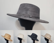 Vegan Suede Flat Brim Sun Hat for Pyrography Hat Burning