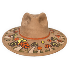 Tan Retro Mushroom Sun Hat
