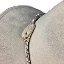 Bat Floral White Suede Sun Hat with Leather Snake Band
