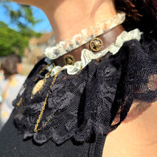 Steampunk Gears Lace Choker Necklace