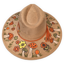 Tan Retro Mushroom Sun Hat