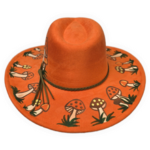 Orange Retro Mushroom Sun Hat
