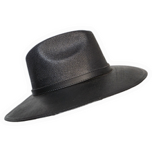 Gothic Sun Hat - Hand Painted Butterly Rose Black & Red (Damage Discount)