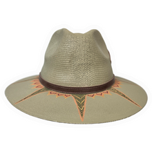 Animal Skull Hand Painted Khaki Green Sun Hat