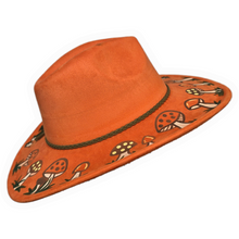 Orange Retro Mushroom Sun Hat