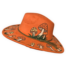 Orange Retro Mushroom Sun Hat
