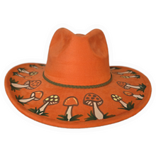 Orange Retro Mushroom Sun Hat
