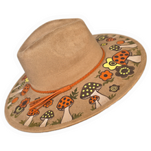 Tan Retro Mushroom Sun Hat