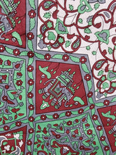 Maroon Elephant Mandala Queen Tapestry