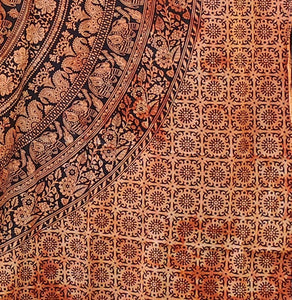 Orange Black Halloween Fall Autumn Tapestry Tablecloth Backdrop Curtain Room Divider Floral Elephant Mandala Pattern