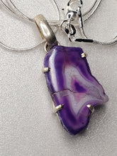 Sliced Purple Agate Pendant