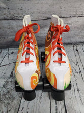 Retro Mushroom Disco Fashion Art Quad Roller Skates Orange Yellow Cream 70s