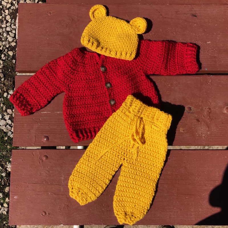 Pooh Bear Infant Outfit Costume