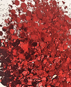 Red Chunky Biodegrable Glitter